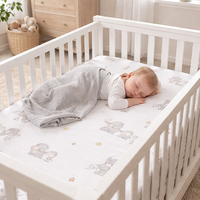 drap housse lit bebe coton