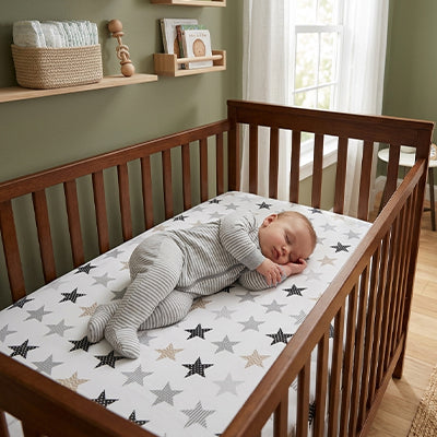 drap housse lit bebe couleur neutre