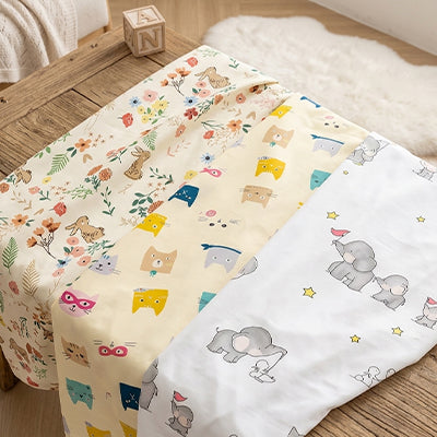 drap housse lit bebe naturel
