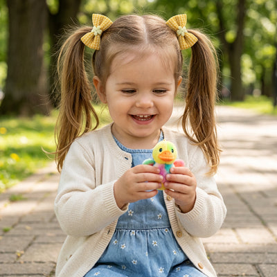 Élastiques à cheveux enfant avec nœud | Lot de 10