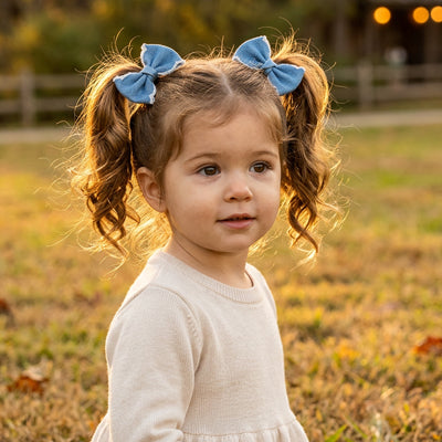 Élastiques à cheveux enfant avec nœud | Lot de 10