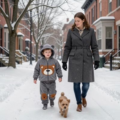 ensemble ourson douceur textile