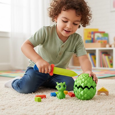 figurine dragon stimule le toucher