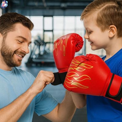 gants de boxe kickboxing pere fils