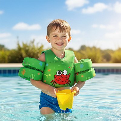 gilet de sauvetage enfant bouee integree au gilet