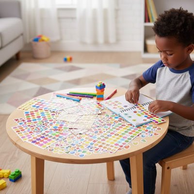 gommettes developpement motricite fine