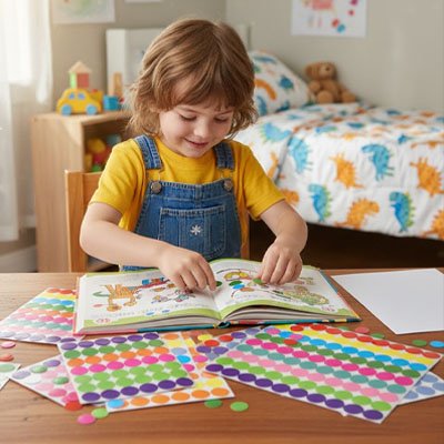 gommettes format rond de différentes tailles