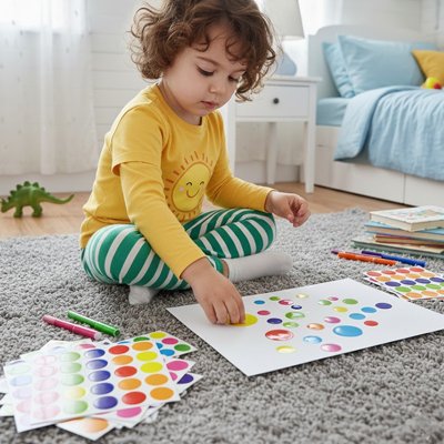 gommettes planches predecoupees