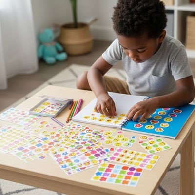 gommettes support creatif