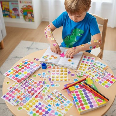 gommettes variete de formats