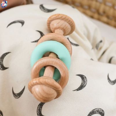 hochet bebe baby only en bois