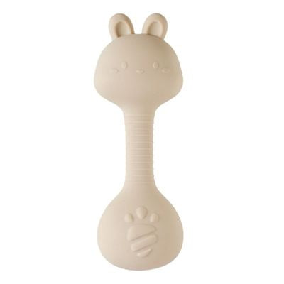 hochet bebe beige