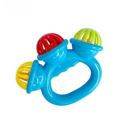 hochet bebe bleu pastel