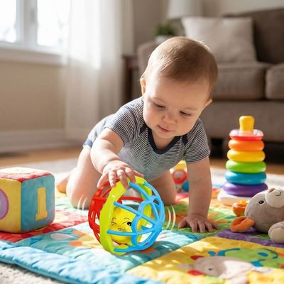 hochet bebe caoutchouc decouverte
