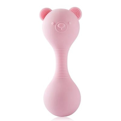 hochet bebe rose pastel