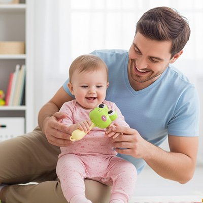 hochet pere et fille