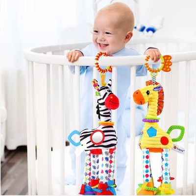 hochets en peluche pour bebe girafe amusant