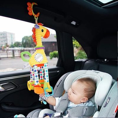 hochets en peluche pour bebe girafe materiaux sur
