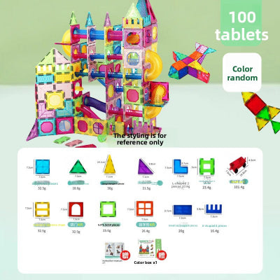 jeu de construction magnetique 100 pieces