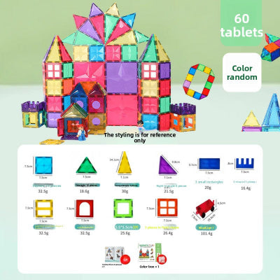 jeu de construction magnetique 60 pieces