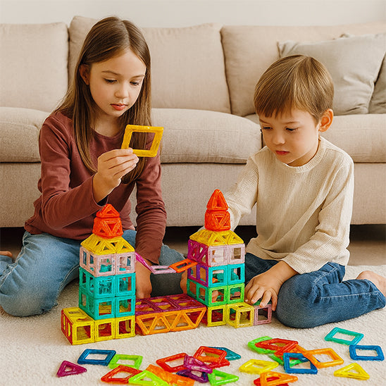 jeu de construction magnetique captive l imagination