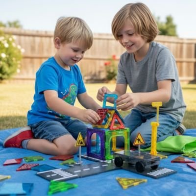 jeu de construction magnetique evolutif