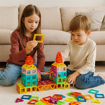 jeu de construction magnetique logique
