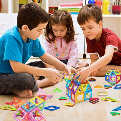 jeu de construction magnetique modulable