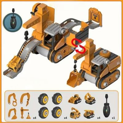 jeu de construction marron