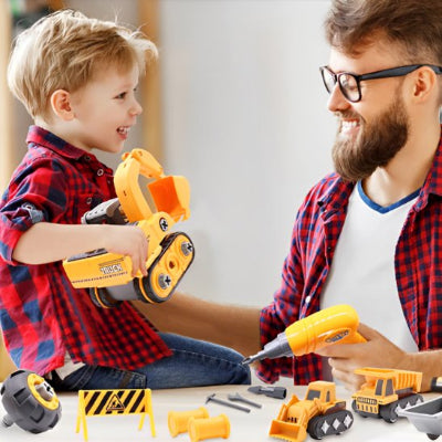 jeu de constructions pere et fils