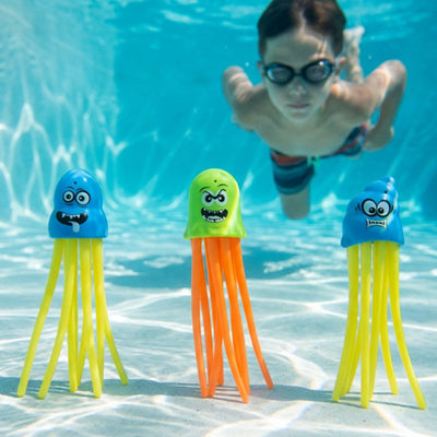 jeu piscine poulpes de plongee
