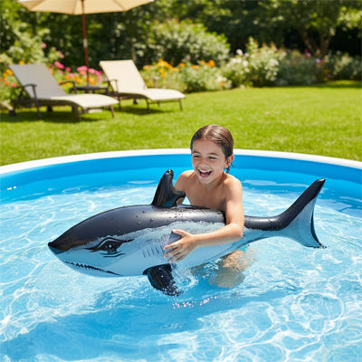 jeu piscine requin exterieur