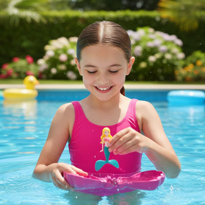 jeu piscine turquoise