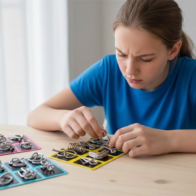 jeux de reflexion et de logique plateaux de rangement colores