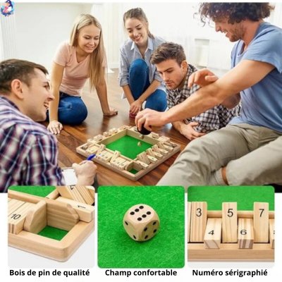 Jeux de société en bois FLIP GAME - bebemam.com