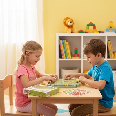 jeux de societe enfant pieces colorees circulaires