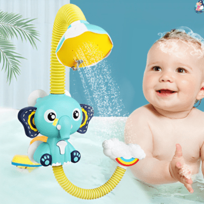 jouet de bain bebe elephant decouverte sensorielle