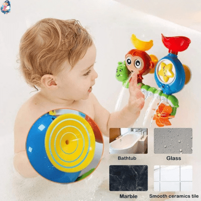 jouet de bain facile a positionner