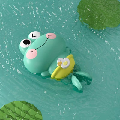 jouet de bain verte