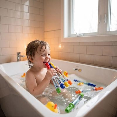 Jouets de bain | Flûtes à Eau Colorées