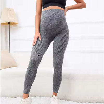legging grossesse gris