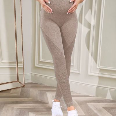 legging grossesse kaki