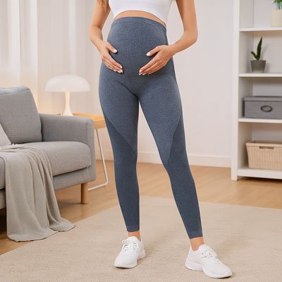 legging grossesse tissu extensible bidirectionnel 