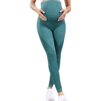 legging grossesse vert