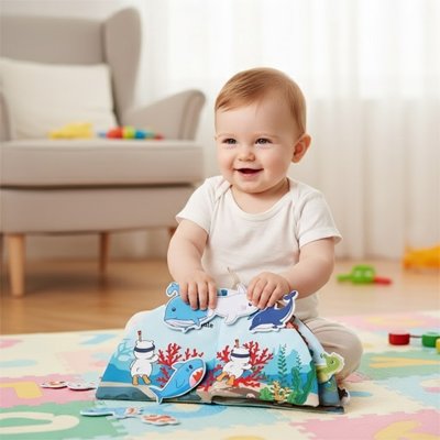 livre bebe en tissu eveil