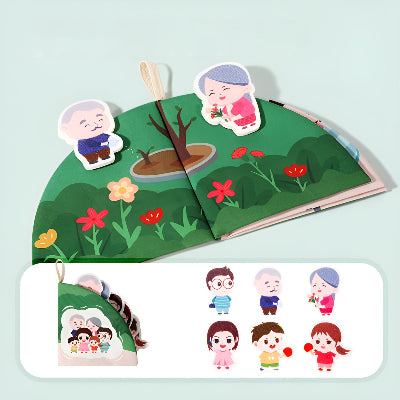 livre bebe en tissu jardin