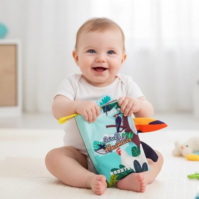 livre bebe en tissus curiosite tactile