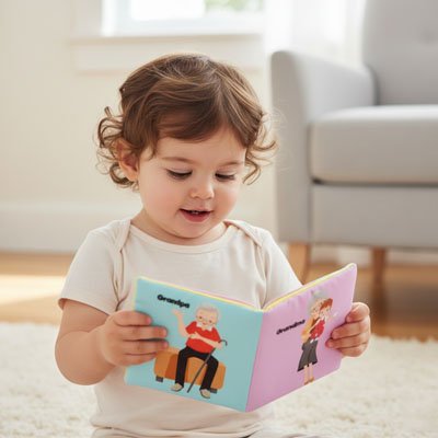 livre bebe en tissus developpement visuel