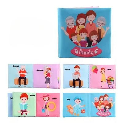 livre bebe en tissus famille