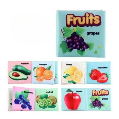 livre bebe en tissus fruit